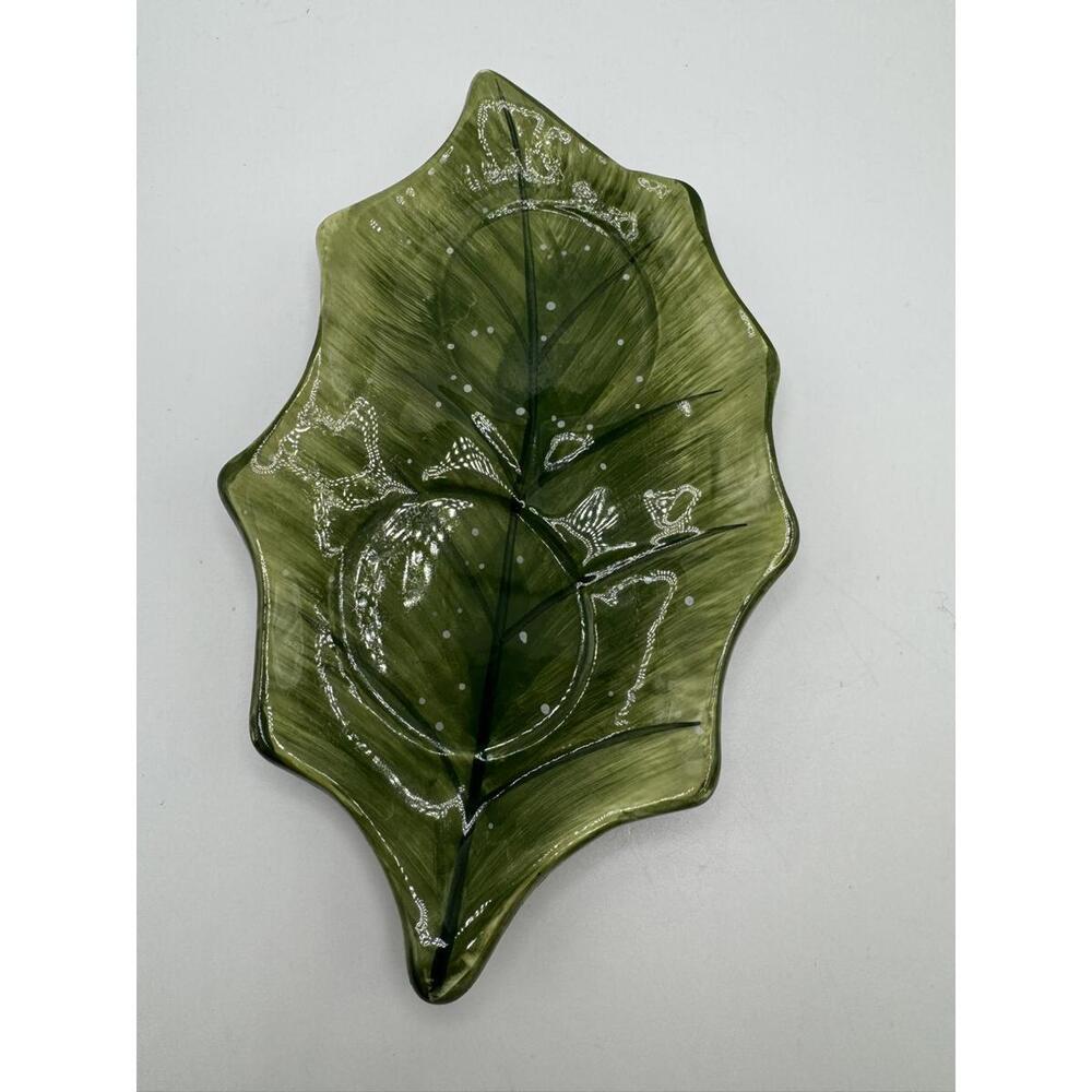Susan Winget Certified International Leaf-Shaped Ceramic Dish